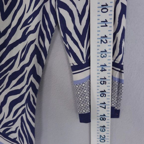 Coolibar Top Womens X-Small St Lucia UPF 50+ Tunic Blue White 3/4 Sleeve XS - Picture 7 of 10